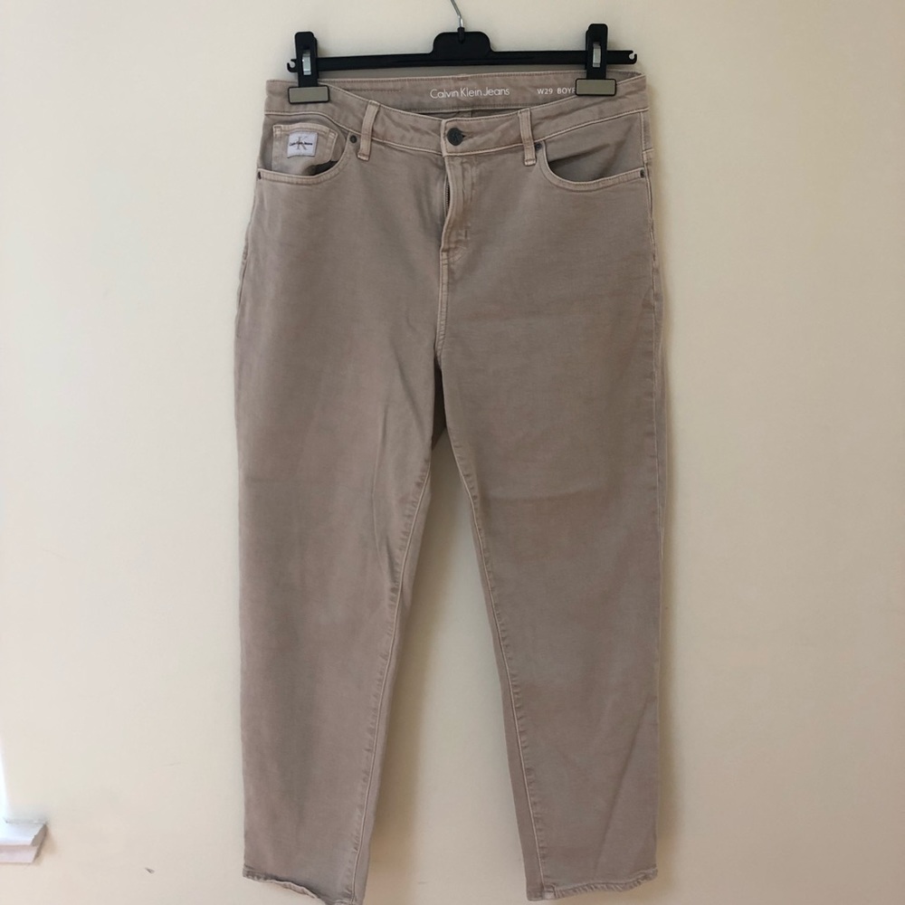 Calvin Klein Khaki Boyfriend Jeans